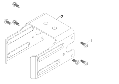 Dislodger Bracket Diagram and Parts List for LS25 (24BF552B756)(2017) Cub Cadet Log Splitter